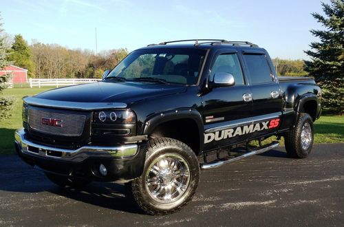 2006 gmc sierra 2500 hd slt crew cab 6.6l duramax diesel sport side 4x4 pickup