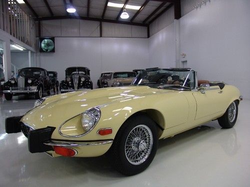 1974 jaguar xke convertible, highly desirable 4-speed manual transmission!