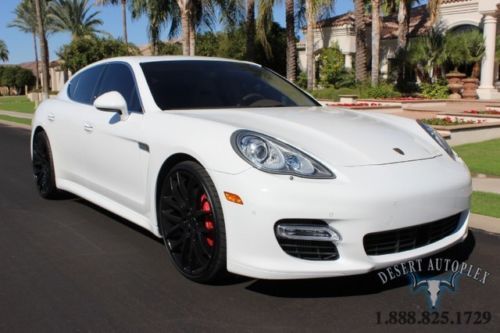 Porsche panamera turbo sedan all wheel drive leather nav german awd 911 4dr az.