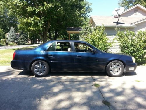 2003 cadillac dts blue ext, graphite int, 4 door northstar v8