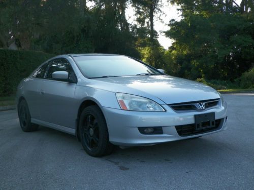 06 accord ex-l 6sp v6-3.0l 2dr silver