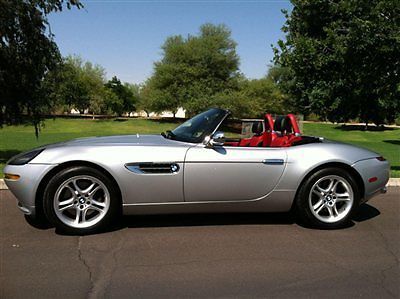 2001 bmw z8 roadster silver red showstopper rare excellent in&amp;out just serviced