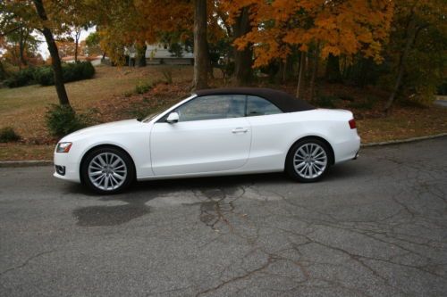 2010 audi a5 cab*ibis white*prem plus*nav*18&#034; wheels*led*xenon*b&amp;o sound**sweet!