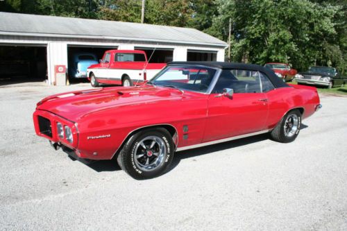 1969 pontiac firebird convertible 400 4 speed not 69 camaro