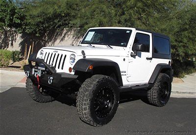 2012 lifed bad bay jeep sport off road machine new wench tires &amp; wheels