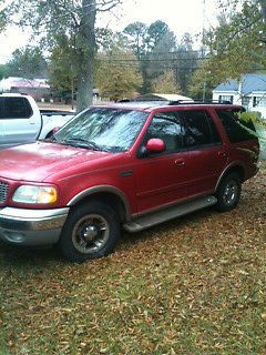 2002 ford expedition eddie bauer, leather, sun roof, red, cd changer