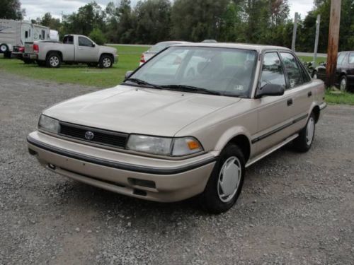 1992 toyota corolla base sedan 4-door 1.6l 5 speed manual 124k new brakes &amp;tires