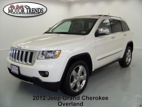 2012 jeep grand cherokee overland navigation rearcam pano heated ac seats 12k