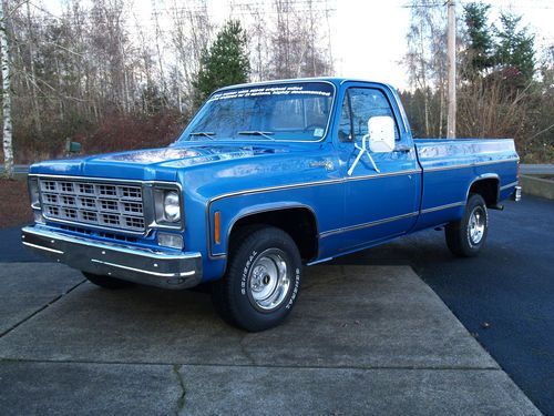 1977 chevrolet scottsdale pickup truck 38k miles one owner 21 options