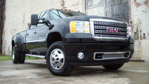 2011 gmc denali 3500 hd 4x4 sierra crew cab dually duramax diesel 3400 miles!!!