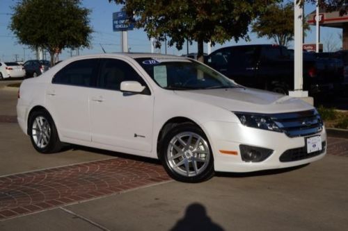 2010 fusion hybrid-electric, 1 owner texas, leather, navigation, moonroof, nice!