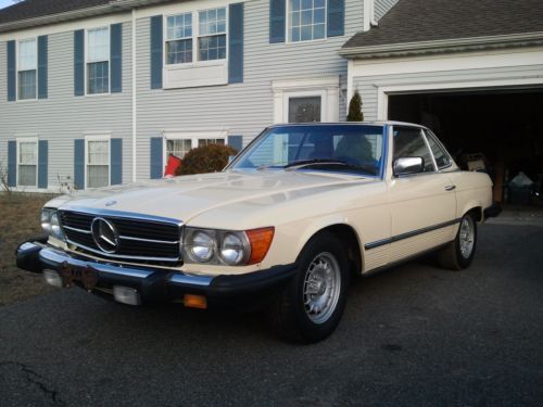 Gorgeous 1985 mercedes 380sl convertible v8 roadster 83k orig. miles!  no rust!