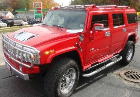 2007 hummer h2 custom exterior &amp; interior one owner red beauty