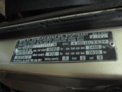 1970 Mercedes Benz 300 SEL 6.3..Garage Find..Original..Absolutely Rust Free !, image 18