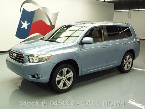 2008 toyota highlander sport sunroof nav rear cam 64k texas direct auto