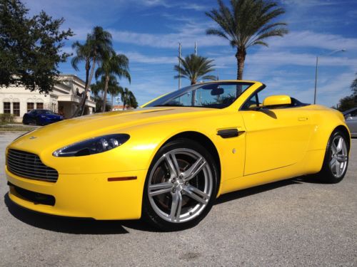 Vantage roadster sunburst yellow clean carfax sportshift