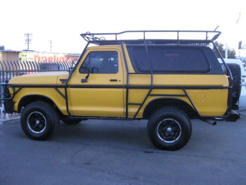 1979 ford bronco chase truck v8 atuomatic 4x4 full exxo cage warn winch dvd