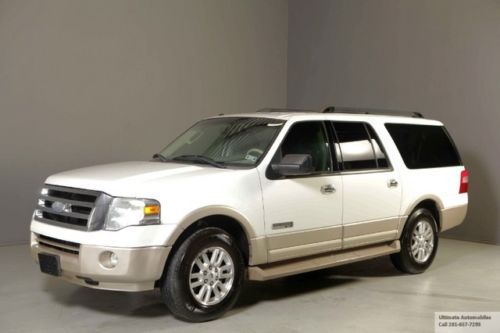 2008 ford expedition el eddie bauer dvd rearcam 8-pass 3row heat/cool seats wood