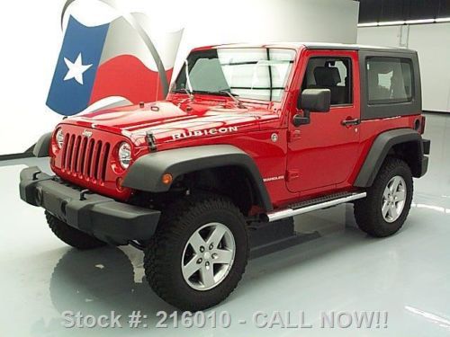 2010 jeep wrangler rubicon 4x4 hard top lifted auto 39k texas direct auto