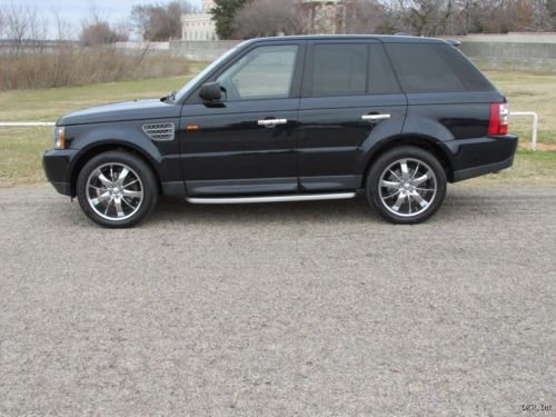 06 range rover sport hse 4x4 nav chrome 20&#039;s blu/tan lthr immaculate