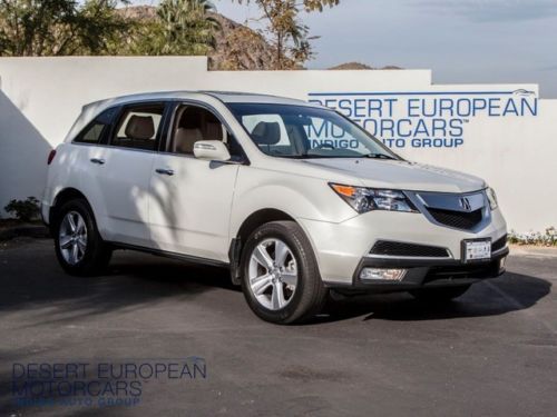 2011 acura mdx aspen white heated front seats xm radio moonroof