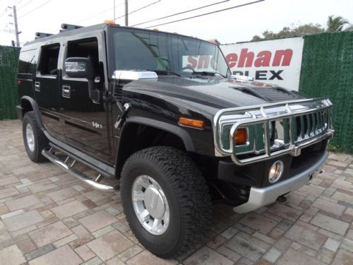 2008 hummer h2 4x4 ultra clean 6.2l leather sunroof full power package