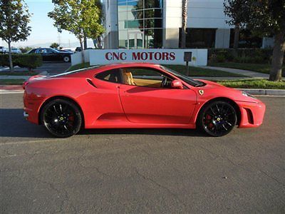 2005 ferrari f430 430 coupe f1 rosso corsa over beige tan / 15 in stock