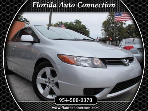 08 honda civic ex certified coupe sunroof 1-owner clean carfax auto 4-cylinder