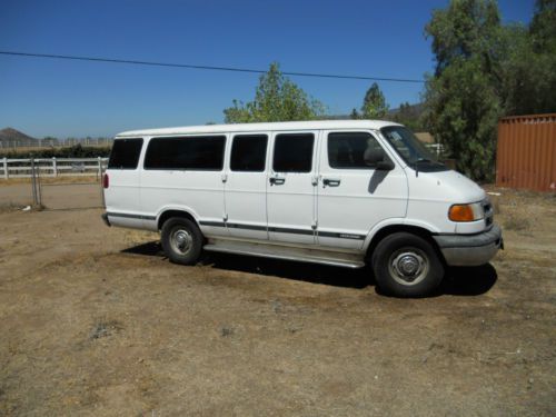 2001 dodge ram van passenger wagon b3500 79000 miles great for church