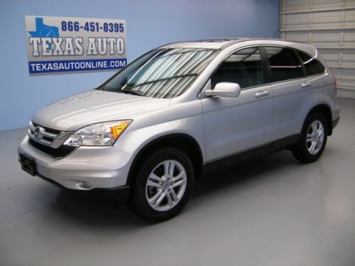 We finance!!!  2011 honda cr-v ex l 4x4 roof nav heated leather 16k texas auto