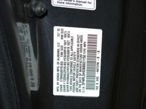 2011 honda odyssey Touring elite Navigation Dvd Blind spot back up sensor, image 19