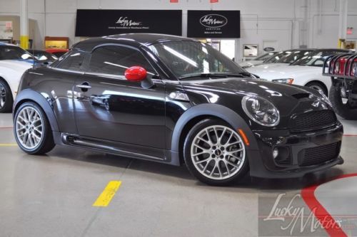 2012 mini cooper coupe s, jcw aero pkg, 1-fl owner, 6-sp manual, xenon, sat