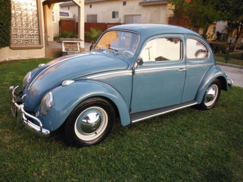 1962 vw beetle 6v 1200 eng *99% og. car* no rust -107k orig miles- runs great!!