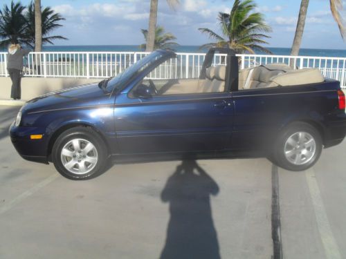 2002 volkswagen cabrio glx convertible 2-door 2.0l   only 77000 miles