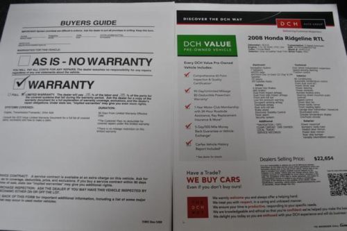 08' RTL RT RTS 3.5L Nav Navigation Leather Heated Seats Moonroof Warranty 38K, image 44