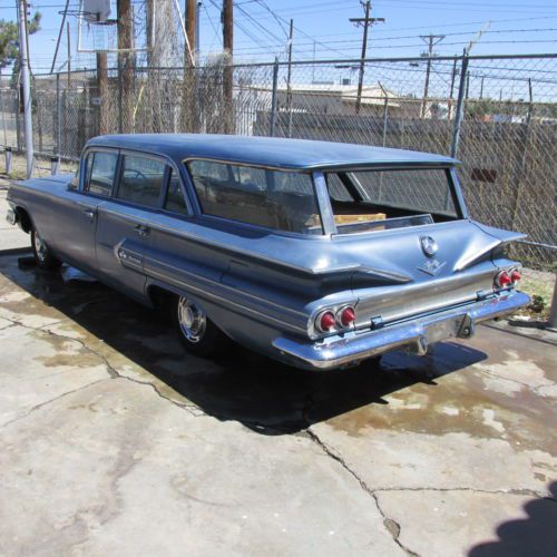 1960 chevy nomad station wagon 348 3x2 w/air conditioning barn find project car