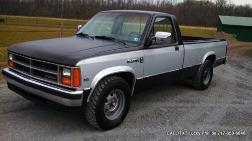 1987 dodge dakota le truck v6 2wd original 70,250 miles 27 year classic antique