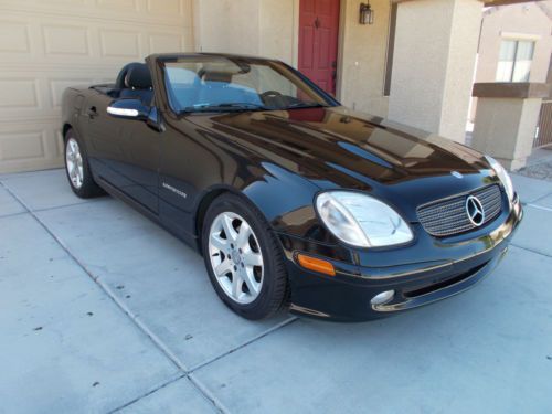 2003 mercedes-benz slk230 kompressor convertible 2-door 2.3l  in georgous black