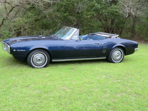 1967 pontiac firebird convertible ac, phs documents