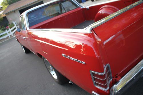 1967 Chevrolet El Camino classic NO RESERVE 396 muscle red truck big block, image 6