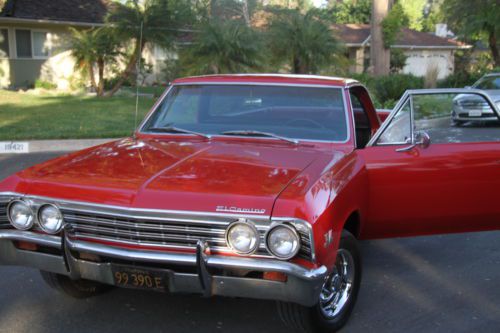 1967 Chevrolet El Camino classic NO RESERVE 396 muscle red truck big block, image 20