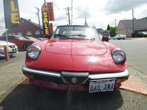 1986 alfa romeo spider veloce roadster, no reserve, two sets of wheels