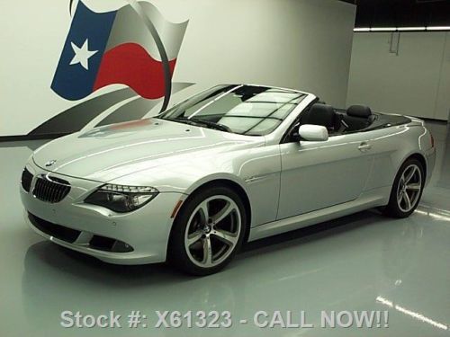 2008 bmw 650i convertible sport automatic nav hud 50k!! texas direct auto