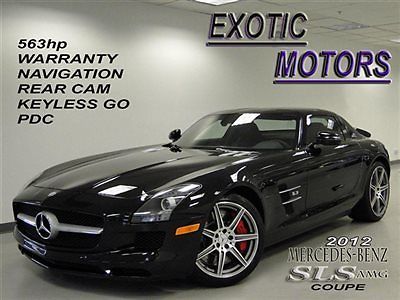 2012 mercedes sls amg coupe! nav rear-cam heated-sts pdc 563hp waranty msrp$200k