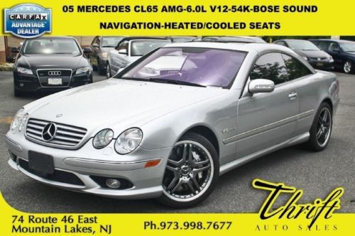 05 mercedes cl65 amg-6.0l v12-54k-navigation-heated/cooled seats