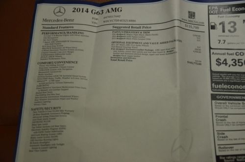 msrp$145,7445.00 MBZ G-63 MATT Black/Sand Nappa 6,900 miles, clean history, US $140,000.00, image 26