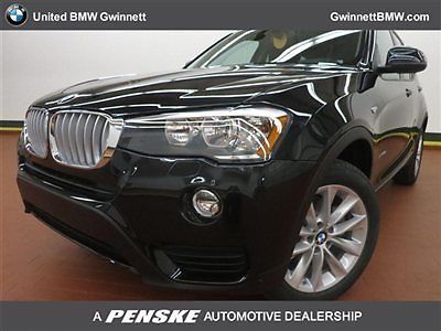Xdrive28i new 4 dr suv automatic gasoline 2.0l twinpower turbo in-l black sapphi