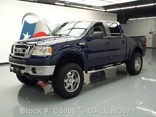 2008 ford f150 crew 4x4 lifted auto 6-pass nav 20&#039;s 61k texas direct auto