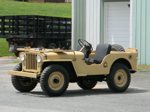 1947 Willy's Jeep CJ2A ~ WWII Tribute ~ BEAUTIFULLY RESTORED ~ DRIVE ANYWHERE, image 2