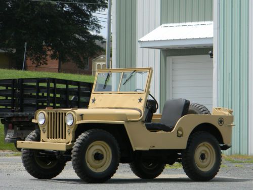 1947 Willy's Jeep CJ2A ~ WWII Tribute ~ BEAUTIFULLY RESTORED ~ DRIVE ANYWHERE, image 3